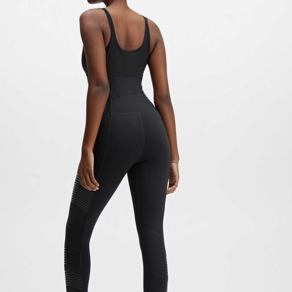 Fabletics Eloise Zoned Compression Bodysuit NWT black - size M